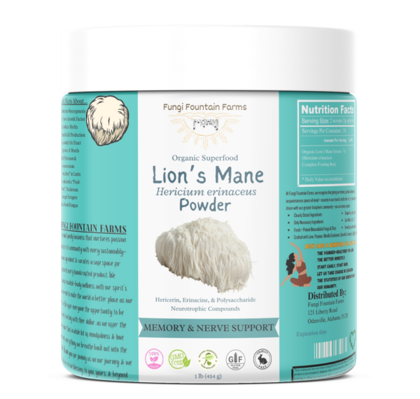 Organic Lion's Mane Mushroom Powder