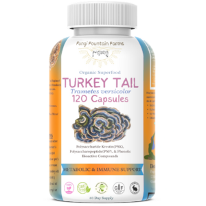 Turkey Tail (Trametes versicolor) Mushroom Capsules