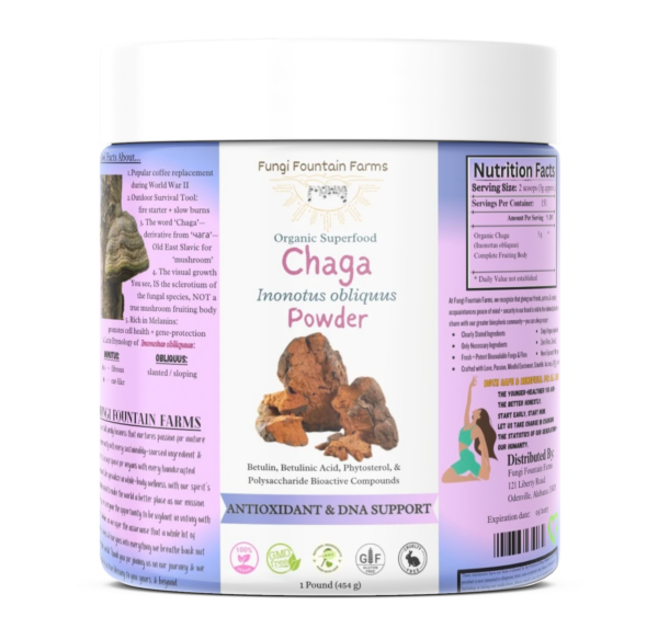 Chaga (Inonotus obliquus) Mushroom Powder